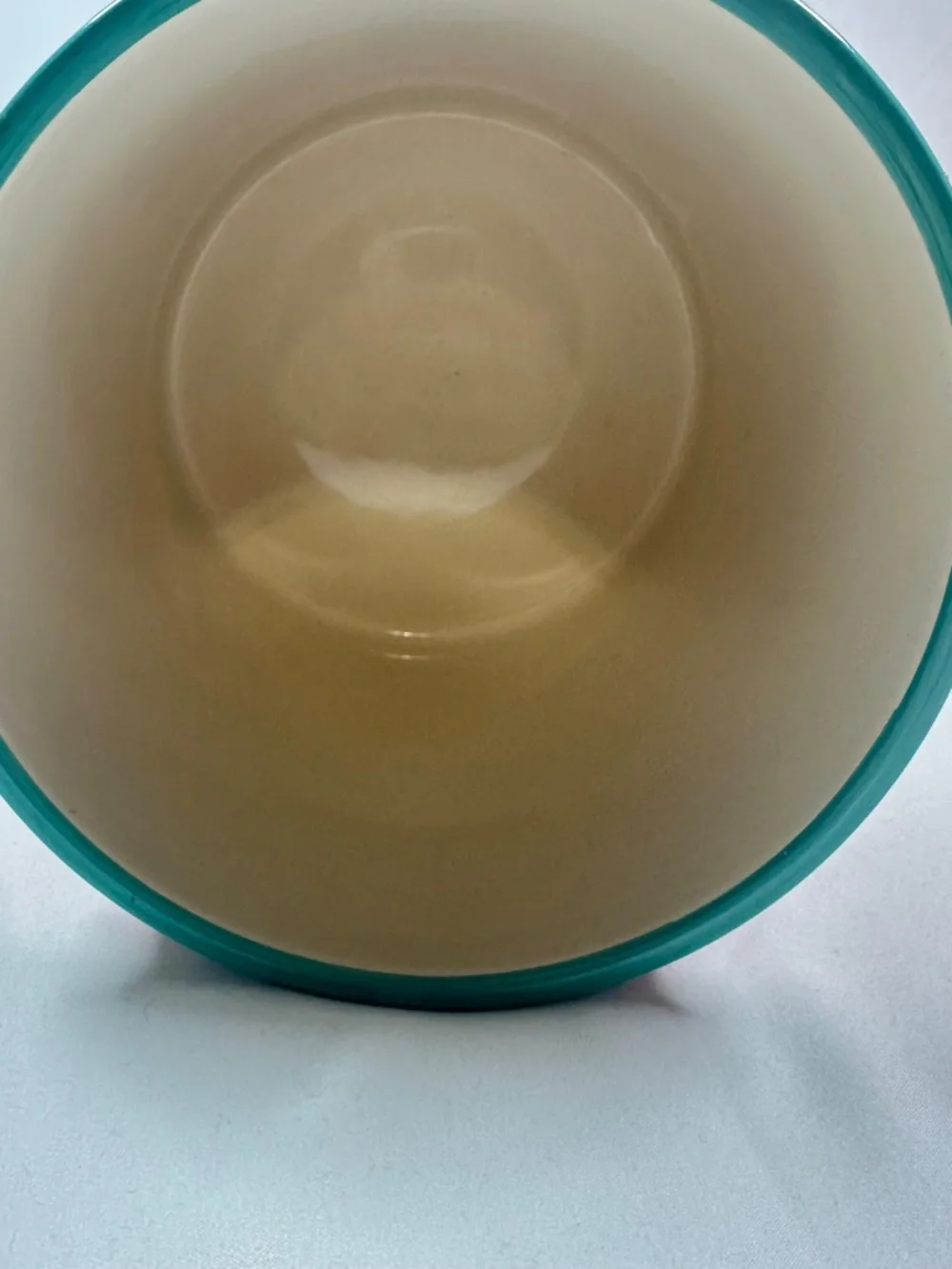 Pioneer Woman Flea Market Red Polka Dot Utensil Crock Teal Trim Bottom Sticker